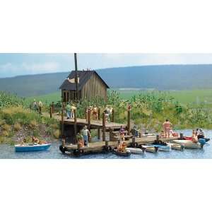  Busch HO Boat Rentals Kit: Toys & Games