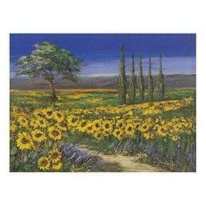 Field Of Sunflowers    Print