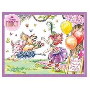   : Fancy Nancy 100 pc. Glitter Puzzle   Frenchy the Dog: Toys & Games