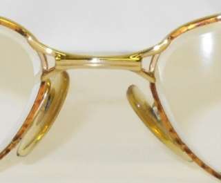 LANVIN Paris Vintage Gold Unisex Eyeglasses 55 X 20  
