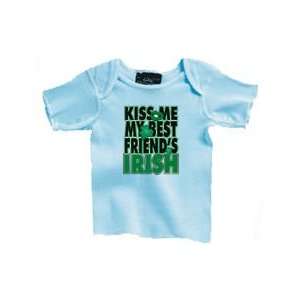  Kiss Me My Friends Irish Infant Lap Shoulder Shirt Baby