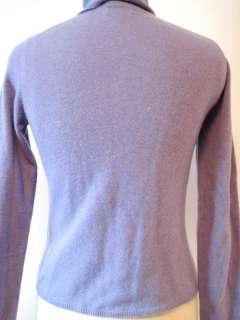  Charter Club Heather Lavender100% Cashmere Tee Neck Sweater 