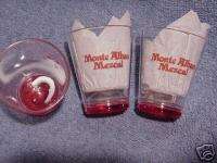Monte Alban Mezcal Tequila Shot Glass w/ Worm in Bottom  