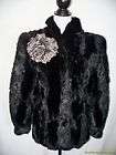 VINTAGE BLACK FUR COAT FROM THE 30S 40S VERY SOFT  