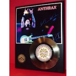  Gold Record Outlet Anthrax 24kt Gold Record Display LTD 