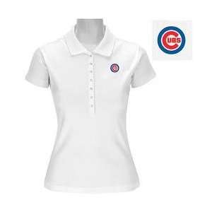  Antigua Chicago Cubs Womens Remarkable Polo   White Large 