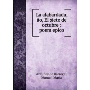    poem epico Manuel Maria Antunez de Barrocal  Books