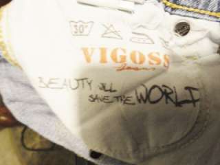 VIGOSS Jeans USA Light Wash Sz 0 Blue Womens Waist 26  