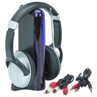 Wireless Headphones Fm Hi FI 4 in 1 /MP4 PC TV CD FM Radio 100Ft 