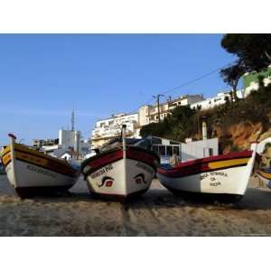  Fishing Boats on the Beach, Carvoeiro, Algarve, Portugal 