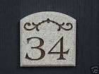 House Number Sign 6 X 6 Address Plaque
