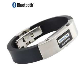 the bluetooth bracelet vibrates when you receive calls and displays 