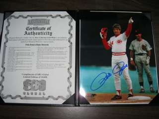 This is a Pete Rose THE COLLECTION SBC GLOBAL LIMITED EDITION Mounted 