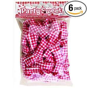 Party Sweets By Hospitality Mints Red Gingham Buttermints, 7 Ounce 