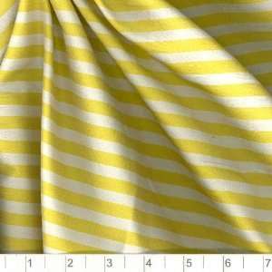  54 Wide Promotional Dupioni Silk Stripe Sunshine Yellow 