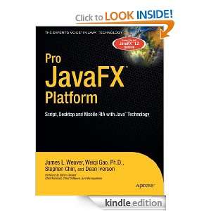 Pro JavaFX™ Platform Script, Desktop and Mobile RIA with Java 