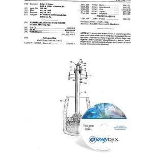  NEW Patent CD for VARIABLE FLAME OXY FUEL BURNER 