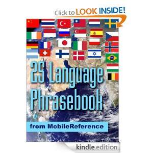 FREE 25 Language Phrasebook from Mobile Reference (Mobi Travel 