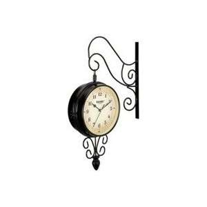  KasselTM Double Sided Train Station Style Clock with 