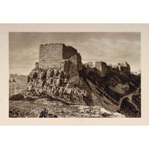 1926 Al Karak El Kerak Crusader Castle Dead Sea Jordan   Original 