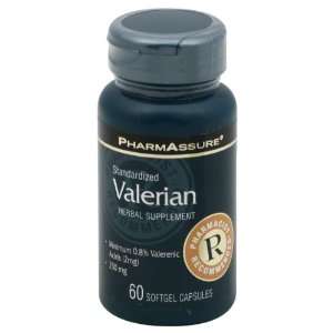 com PharmAssure Valerian, Standardized, Softgel Capsules 60 capsules 