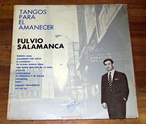 FULVIO SALAMANCA TANGOS PARA EL AMANECER ARGENTINA LP  