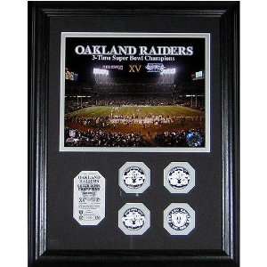   Oakland Raiders 3 Time Super Bowl Champs Photomint
