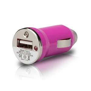  Pink Compact USB Car Charger Cell Phones & Accessories