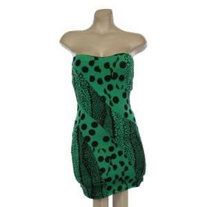  Gorgeous Green & Black Fitted Strapless Dress Everything 