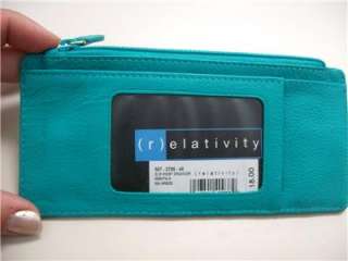 RelativityThin Flat Money Organizer Zip Coin Wallet  