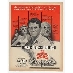  1962 Rock Hudson The Spiral Road Movie Promo Print Ad (Movie 