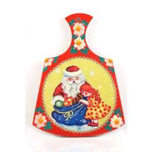  KITCHENWARE. Girl With Presents Decorative Cutting Board 