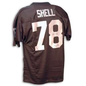  Art Shell Signed Oakland Raiders Black t/b Jersey 