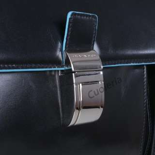 PIQUADRO Briefcase PC Holder CA1068B2/N Genuine Leather Black New 