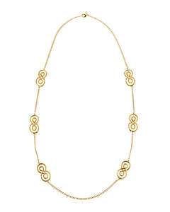 Ben Amun Gold Long Swirl Necklace  