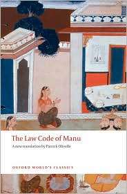 The Law Code of Manu, (0199555338), Patrick Olivelle, Textbooks 