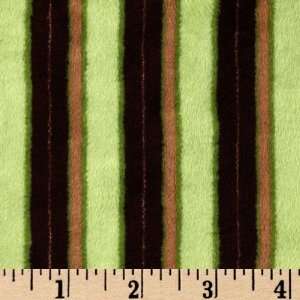  60 Wide Minky Cuddle Candy Cane BrownMint Fabric By The 