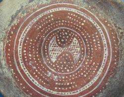 Fine Ancient Peruvian Chancay Painted Art Pottery Plate  