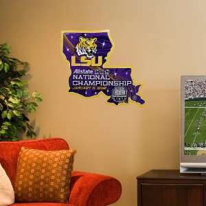 NCAA LSU Tigers 2012 BCS National Championship Game State Sign  