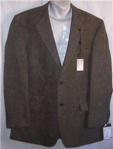 46R NEW NWT Andrew Fezza GRAY POLY SUEDE sport coat jacket suit blazer 