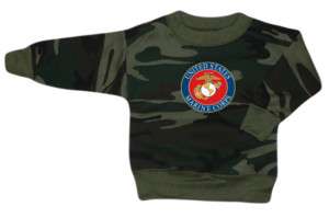 Infant / Baby Size US Marines shirt USMC * SWEATSHIRT *  