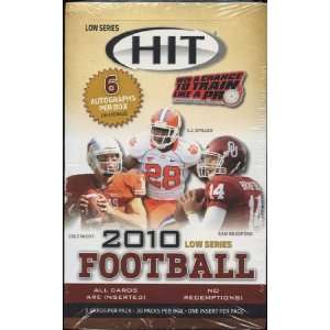  2010 Sage Hit Low Series Football Hobby Box: Sports 