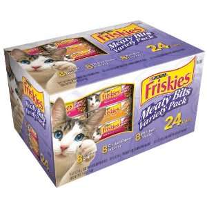 Friskies Cat Food Meaty Bits Variety Pack, 24 Count  