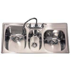 Kitchen Sink Drop In by Kindred   T2243 95K 4E in Stainless Steel