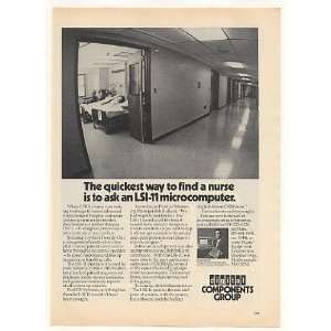   11 Microcomputer GTE Hospital System Print Ad (42631)