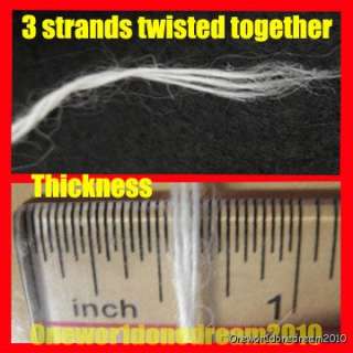New 2 Skeins 70% Angora Rabbit Hair Kniting Yarn 100g (3.52 oz) White 