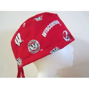   Surgical Hat, University of Wisconsin UW Badgers Red 