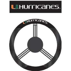  University of Miami Hurricanes Steering Wheel Cover 
