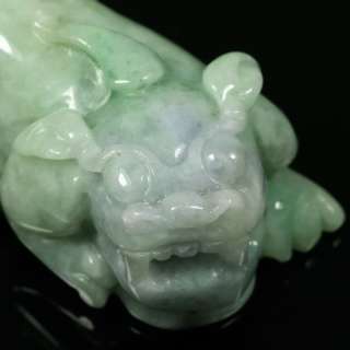 PiXiu Chinese Mythical Hybrid Green Lavender Pendant 100% A Jadeite 