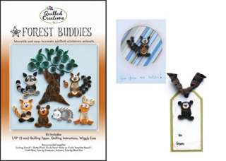 FOREST BUDDIES QUILLING KIT Quilled Paper Craft Animals  